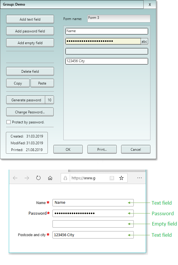 Form Dialog